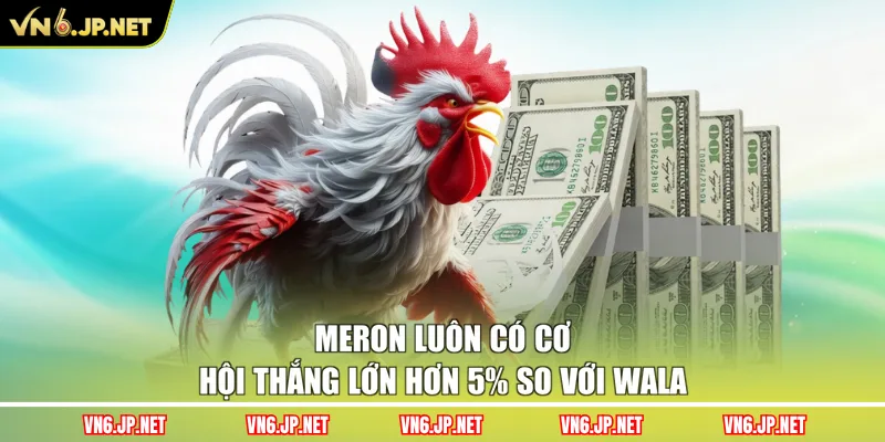 Meron luôn có cơ hội thắng lớn hơn 5% so với Wala